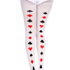 MUSIC LEGS Poker Cards Backseam Pantyhose