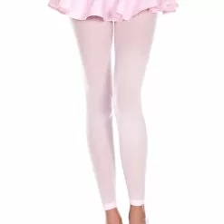 MUSIC LEGS Bonbon Baby Pink Opaque Footless Tights