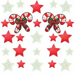 NevaNude Starry Candy Cane Body Pasties Top