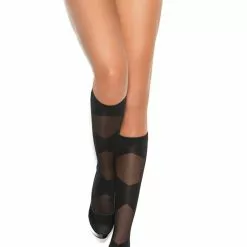 Elegant Moments Criss Cross Knee Highs