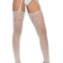 Elegant Moments White Crochet Suspender Pantyhose -Stockings Shop EM1349 f 54082 305c145f 702c 49e0 b6e4 f2ce43448586