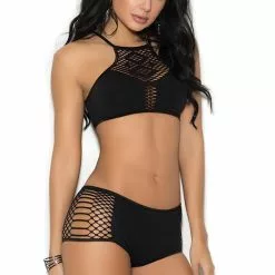 Elegant Moments Black Seamless Bralette Set