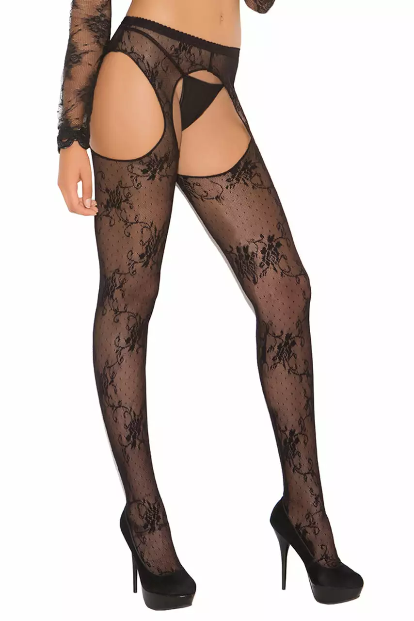 Elegant Moments Lace Suspender Pantyhose 3 Elegant Moments Lace Suspender Pantyhose - Image 3