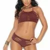 Elegant Moments Seamless Burgundy Cami Set