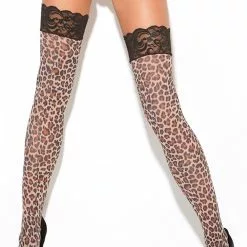 Elegant Moments Leopard Thigh Highs 7 Elegant Moments Leopard Thigh Highs -Stockings Shop EM8619 f 2 45488