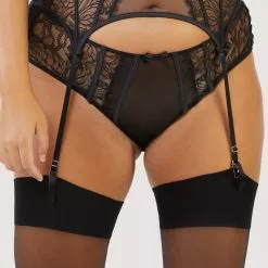 Playful Promises Fallon Suspender Belt 15 Playful Promises Fallon Suspender Belt -Stockings Shop FallonBlackLaceSuspender Mayfair Stockings 22