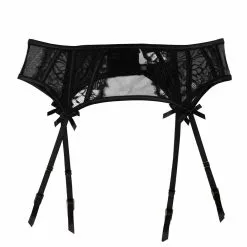 Playful Promises Fallon Suspender Belt 17 Playful Promises Fallon Suspender Belt -Stockings Shop FallonBlackLaceSuspender Mayfair Stockings 29
