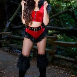 J Valentine Faux Fur Boot Toppers -Stockings Shop JVCH300 CH301 RED BLK 424 BLK 85297