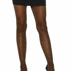 LEG AVENUE Shimmer Tights -Stockings Shop L7130 Shimme Lurex Tights copper 48764