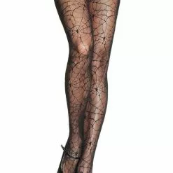 LEG AVENUE Spider Lace Pantyhose