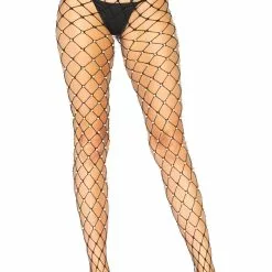 LEG AVENUE Faux Pearl Net Tights