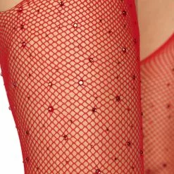 LEG AVENUE Rhinestone Suspender Pantyhose -Stockings Shop L9108 03 003 43759