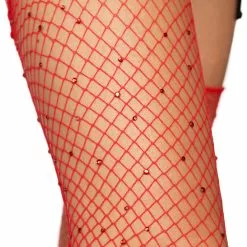 LEG AVENUE Raw Edge Rhinestone Fishnets -Stockings Shop L9124 03 003 11019