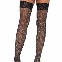 LEG AVENUE Cable Knit Thigh Highs