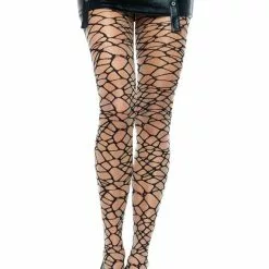 LEG AVENUE Two Tone Crackle Pantyhose