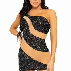 LEG AVENUE Glam Vibe Rhinestone Chemise