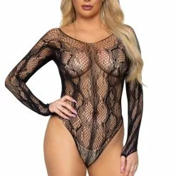 LEG AVENUE Python Net Teddy
