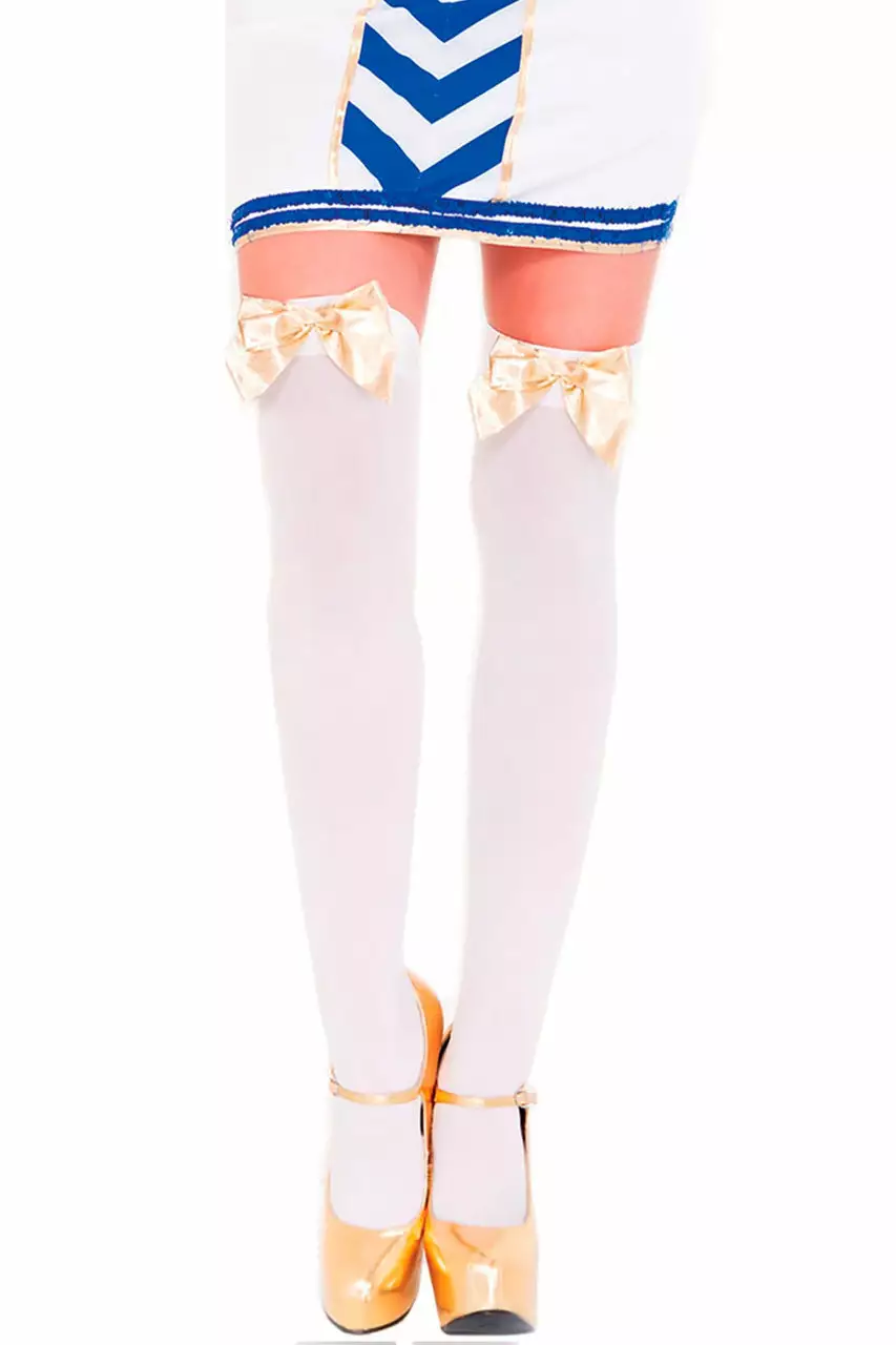MUSIC LEGS Bow Top Thigh Highs 17 MUSIC LEGS Bow Top Thigh Highs - Image 17