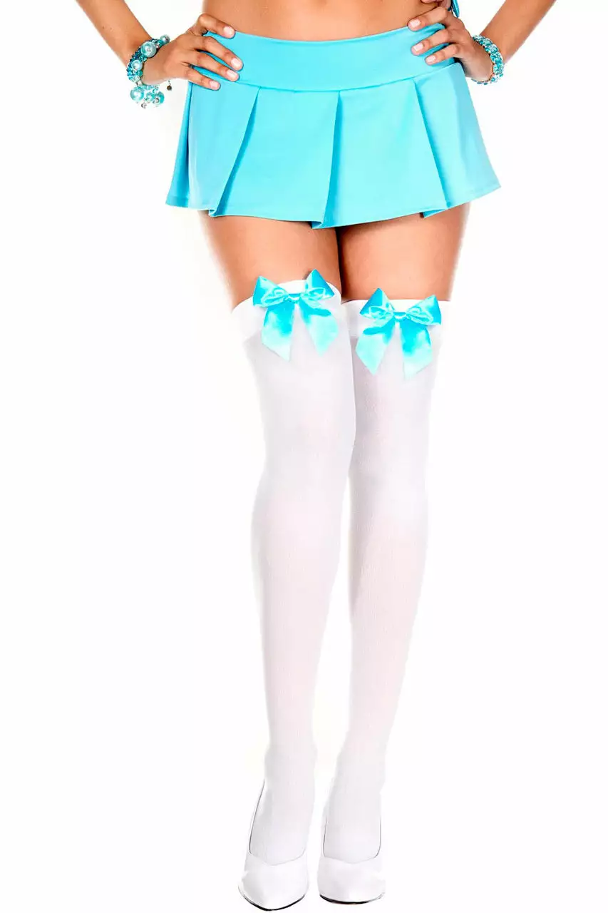 MUSIC LEGS Bow Top Thigh Highs 21 MUSIC LEGS Bow Top Thigh Highs - Image 21