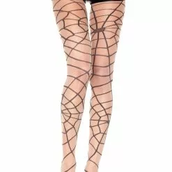 MUSIC LEGS Spiderweb Print Mesh Pantyhose -Stockings Shop ML7148PX148beige 58933