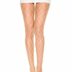 MUSIC LEGS Diamond Net Fishnet Pantyhose 26 MUSIC LEGS Diamond Net Fishnet Pantyhose -Stockings Shop ML9024 Neonyellow 97946