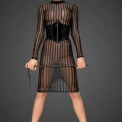 Noir Handmade Classic Sheer Dress -Stockings Shop Mayfair Stockings 2