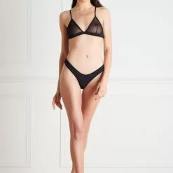 Maison Close Pure Tentation Black High Thong -Stockings Shop Mayfair Stockings 608068 logo