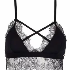 Bluebella Nyane Soft Cup Bra -Stockings Shop Mayfair Stockings NYANE Black Bra 01