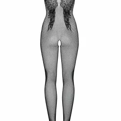 Obsessive Wing Motif Fishnet Bodystocking -Stockings Shop Mayfair Stockings Obsessive bodystocking N112 back packshot