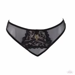 Bluebella Addison Black/Rose Thong -Stockings Shop Mayfair Stockings addison thong black IM 01