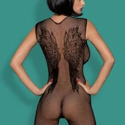 Obsessive Wing Motif Fishnet Bodystocking -Stockings Shop Mayfair Stockings karuzela 0041 obsessive bodystocking n112 back 1