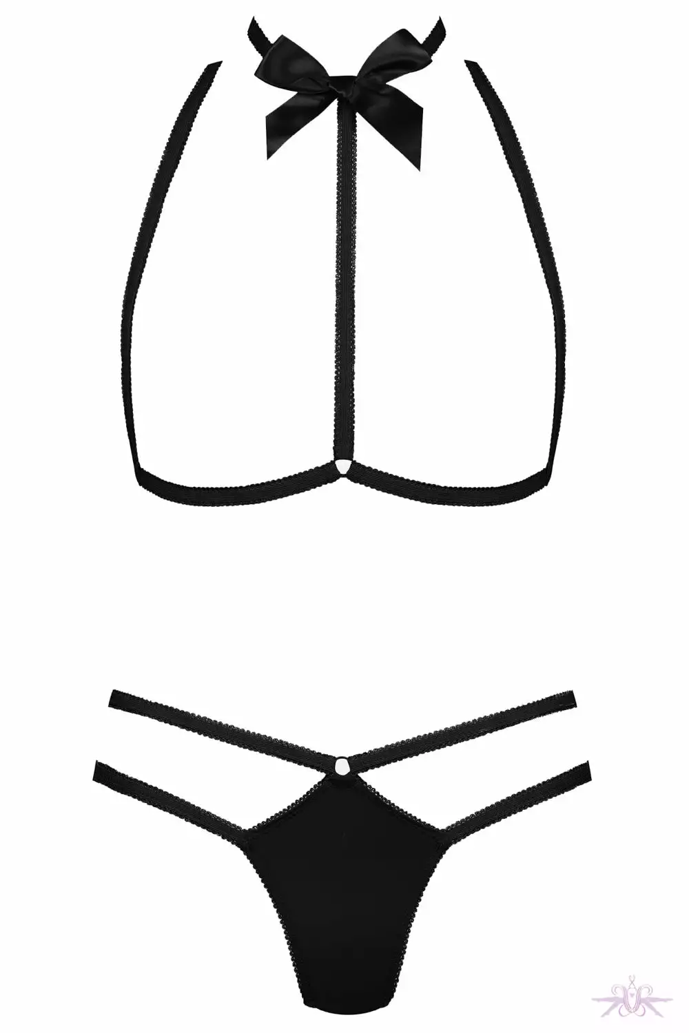 Maison Close Le Petit Secret Black Harness With Thong 7 Maison Close Le Petit Secret Black Harness With Thong - Image 7