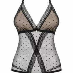 Obsessive Black Polka Dot Bodysuit -Stockings Shop Mayfair Stockings obsessive lingerie obsessive 876 ted 1 packshot