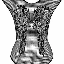 Obsessive Wing Motif Fishnet Bodysuit -Stockings Shop Mayfair Stockings obsessive b112 teddy back