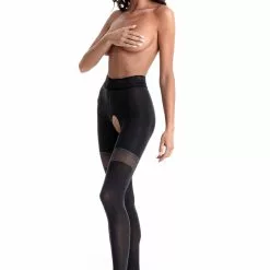 Amour Glamour 80 Crotchless Black Tights -Stockings Shop Mayfair Stockings00059429 Edit 4