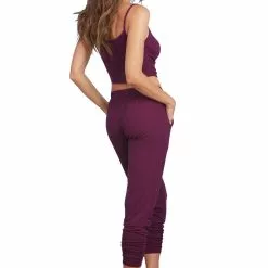 Dreamgirl Mulberry Camisole And Lounge Pants -Stockings Shop Mayfair Stockings11823 Mulberry Back 2