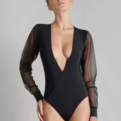 Maison Close Madame Reve Wrap-Over Bodysuit