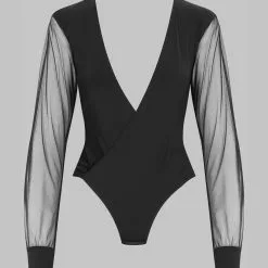 Maison Close Madame Reve Wrap-Over Bodysuit -Stockings Shop Mayfair Stockings560353 ghost 1 2560x3840 960x1440 crop center 2x 2