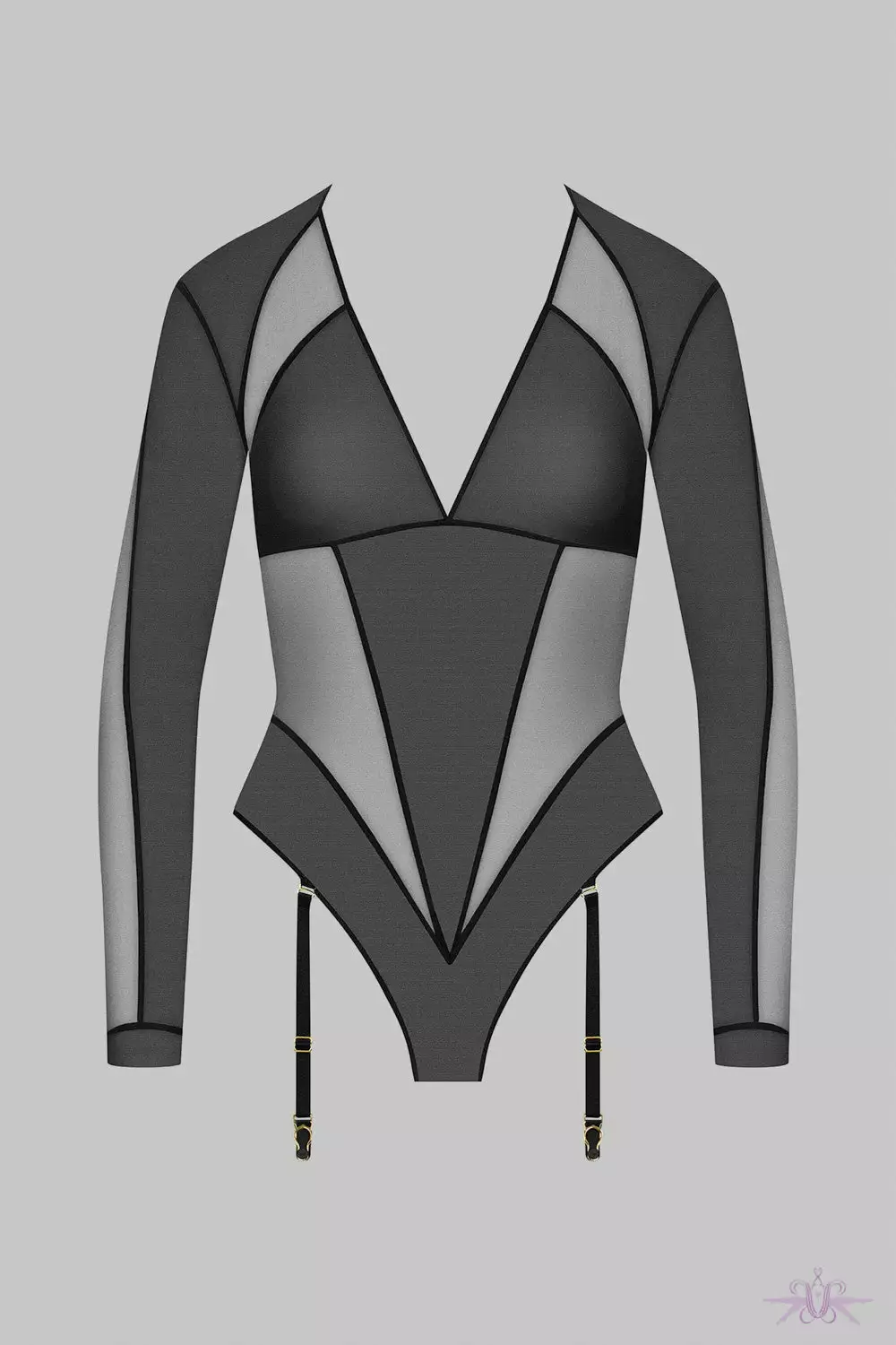 Maison Close L'Amoureuse Dahlia Bodysuit With Suspenders 5 Maison Close L'Amoureuse Dahlia Bodysuit With Suspenders - Image 5