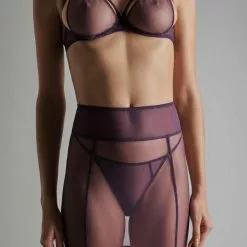 Maison Close L'Amoureuse Violet Orchid Suspender Skirt -Stockings Shop Mayfair Stockings560705 l amoureuse pourpre 0637 4 2000x2000 5
