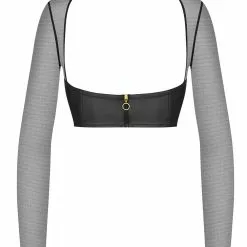 Maison Close Chambre Noire Long Sleeve Top -Stockings Shop Mayfair Stockings561392 ghost 2 24