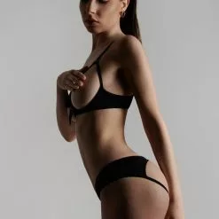 Maison Close Le Petit Secret Cupless Bra With Bow -Stockings Shop Mayfair Stockings606628 petit secret noir 006455 720x1080 crop center 2x 53