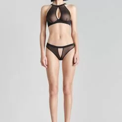 Maison Close Pure Tentation Black Open Panty