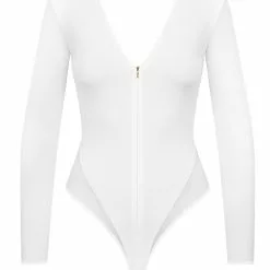 Maison Close Pure Tentation Long Sleeved White Thong Body -Stockings Shop Mayfair Stockings608517 ghost 39