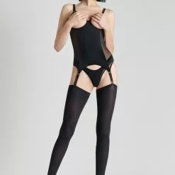 Maison Close Pure Tentation Black Naked Breast Bodice