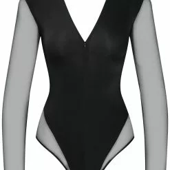 Maison Close Pure Tentation Long Sleeved Black Thong Body -Stockings Shop Mayfair Stockings608801 ghost 53