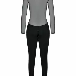 Maison Close Pure Tentation Long Sleeved Black Catsuit -Stockings Shop Mayfair Stockings608805 ghost 2 56