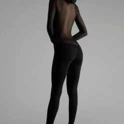 Maison Close Pure Tentation Long Sleeved Black Catsuit