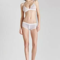 Maison Close Pure Tentation White Shorty With Zip