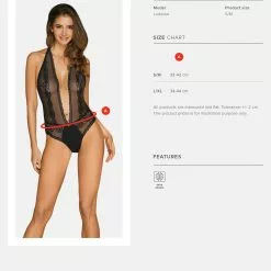 Obsessive Canndis Halterneck Bodysuit -Stockings Shop Mayfair StockingsCanndis teddy 18